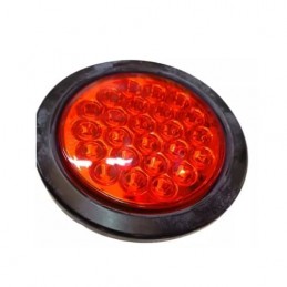 FAROL 12/24V 4PULG 24LED ROJO